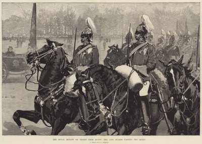 The Royal Review of Troops from Egypt, the Life Guards Passing the Queen by George L. Seymour